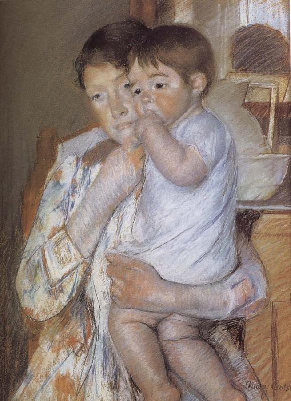 Mary Cassatt Child  in mother-s arm Germany oil painting art